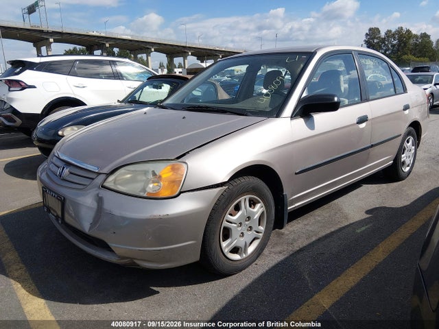 Aukcja sprzedaży 2001 Honda Civic, vin: 2HGES16321H930312, numer aukcji: 40080917