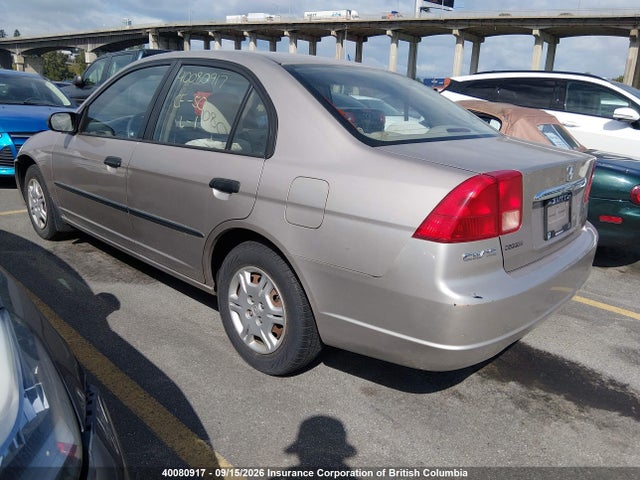 Aukcja sprzedaży 2001 Honda Civic, vin: 2HGES16321H930312, numer aukcji: 40080917