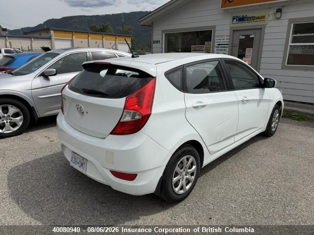 2012 Hyundai Accent Gls/gs მანქანა იყიდება აუქციონზე, vin: KMHCT5AE1CU055979, აუქციონის ნომერი: 40080940
