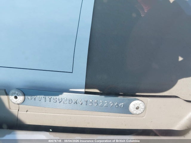 2004 Volvo S80 მანქანა იყიდება აუქციონზე, vin: YV1TS92DX41352296, აუქციონის ნომერი: 40076745
