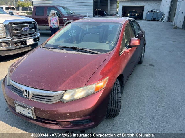 40080944 :رقم المزاد ، 2HGFB2E59CH043273 vin ، 2012 Honda Civic مزاد بيع