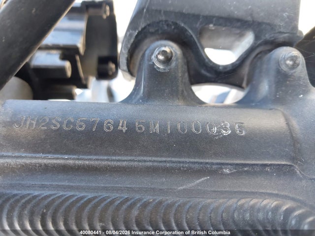 40080441 :رقم المزاد ، JH2SC57645M100035 vin ، 2005 Honda Cbr1000 Rr Repsol مزاد بيع