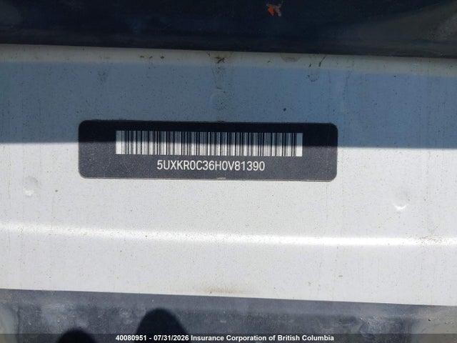 5UXKR0C36H0V81390 BMW X5