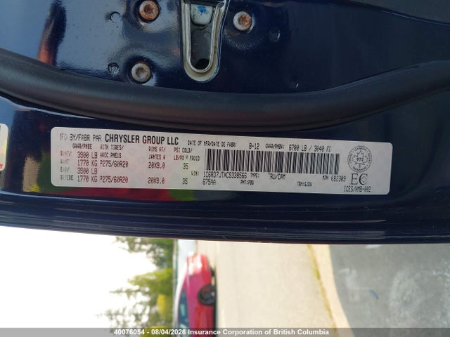 Aukcja sprzedaży 2012 Dodge Ram 1500 Laramie, vin: 1C6RD7JTXCS338566, numer aukcji: 40076054