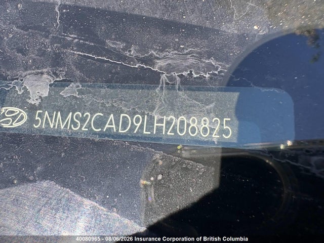 Продажа на аукционе авто 2020 Hyundai Santa Fe Se, vin: 5NMS2CAD9LH208825, номер лота: 40080965
