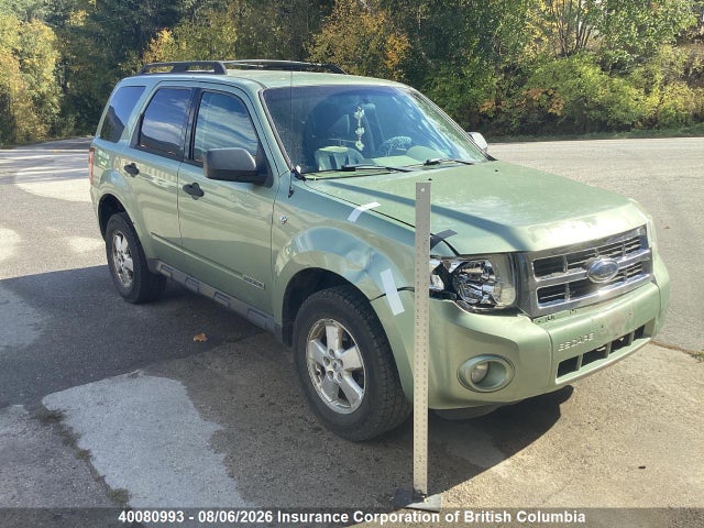 40080993 :رقم المزاد ، 1FMCU93158KD51850 vin ، 2008 Ford Escape Xlt مزاد بيع