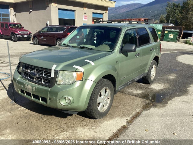 40080993 :رقم المزاد ، 1FMCU93158KD51850 vin ، 2008 Ford Escape Xlt مزاد بيع