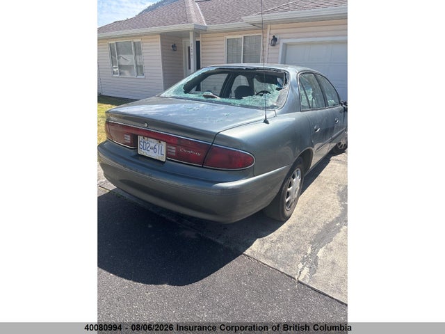 40080994 :رقم المزاد ، 2G4WS52J441239631 vin ، 2004 Buick Century Custom مزاد بيع