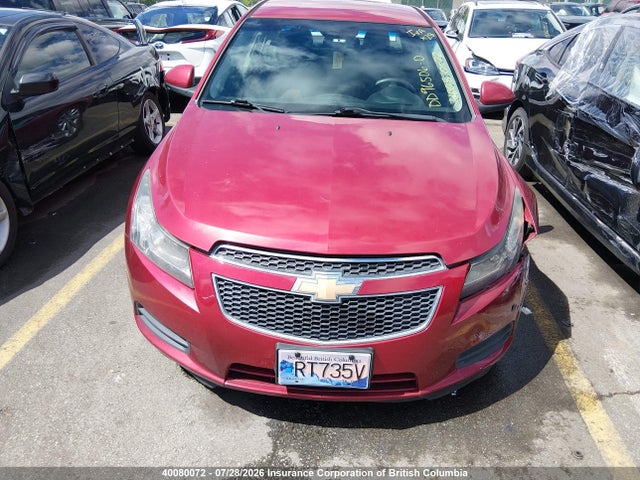 Aukcja sprzedaży 2012 Chevrolet Cruze Lt, vin: 1G1PF5SC3C7187868, numer aukcji: 40080072