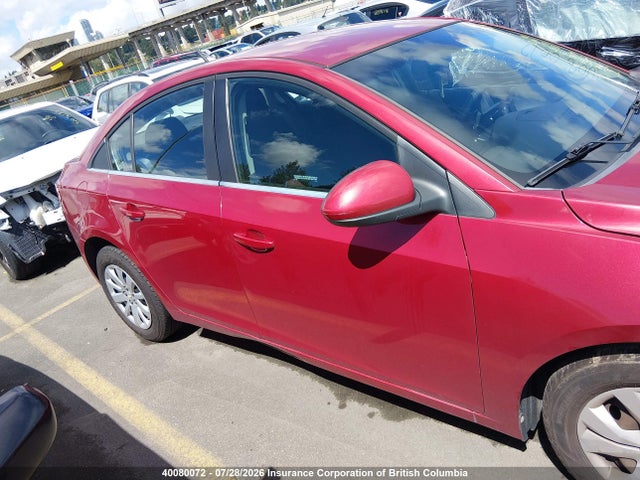Aukcja sprzedaży 2012 Chevrolet Cruze Lt, vin: 1G1PF5SC3C7187868, numer aukcji: 40080072