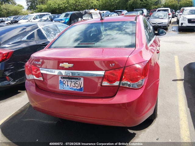 Aukcja sprzedaży 2012 Chevrolet Cruze Lt, vin: 1G1PF5SC3C7187868, numer aukcji: 40080072