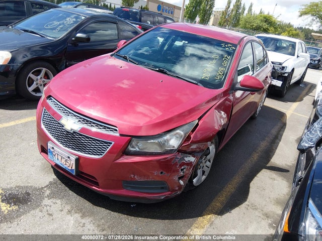 Aukcja sprzedaży 2012 Chevrolet Cruze Lt, vin: 1G1PF5SC3C7187868, numer aukcji: 40080072