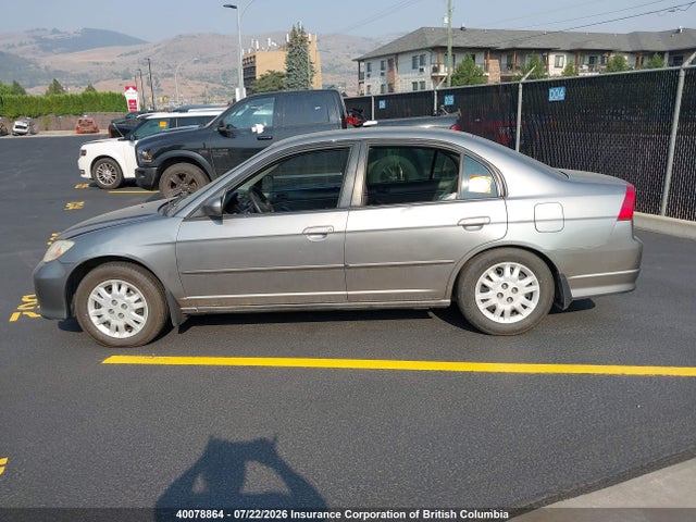 Aukcja sprzedaży 2005 Honda Civic Lx, vin: 2HGES15615H047819, numer aukcji: 40078864