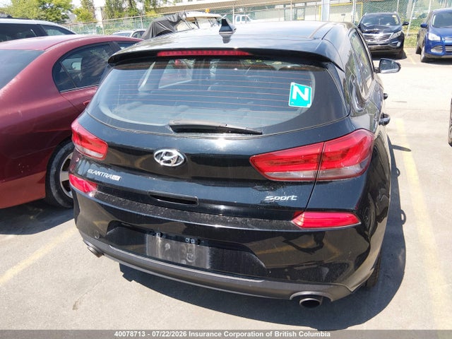 2018 Hyundai Elantra Gt Sport მანქანა იყიდება აუქციონზე, vin: KMHH55LC9JU021698, აუქციონის ნომერი: 40078713