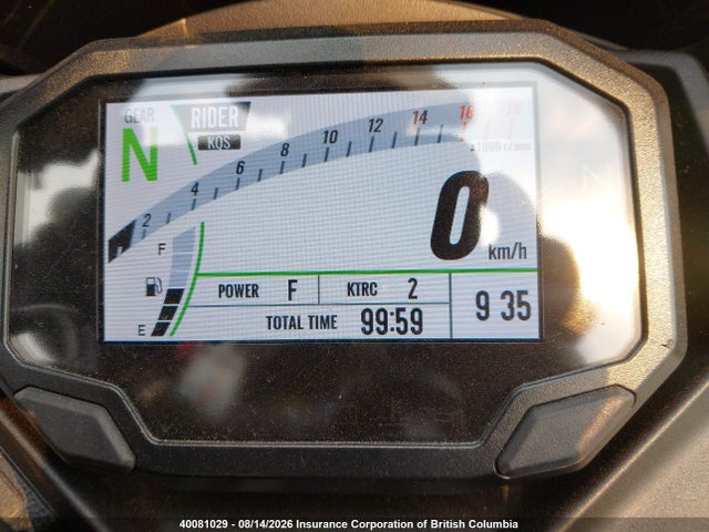 40081029 :رقم المزاد ، ML5ZXCS13SDA37398 vin ، 2025 Kawasaki Zx400 S مزاد بيع