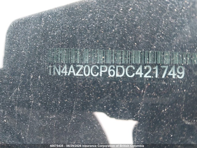 40075435 :رقم المزاد ، 1N4AZ0CP6DC421749 vin ، 2013 Nissan Leaf S/sv/sl مزاد بيع