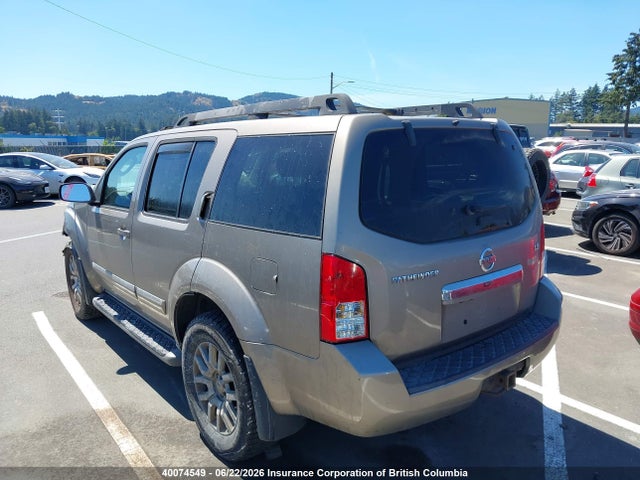 40074549 :رقم المزاد ، 5N1BR18B38C614301 vin ، 2008 Nissan Pathfinder Le/se مزاد بيع