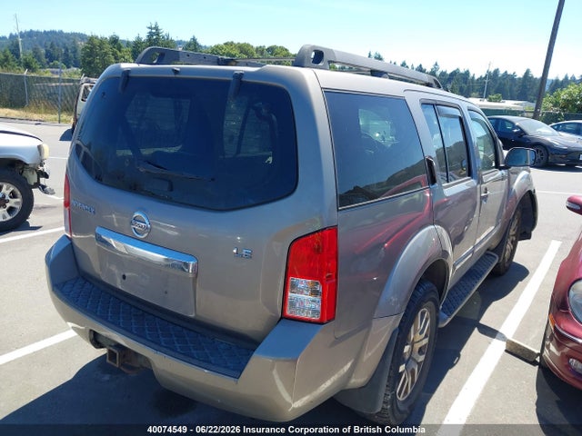 40074549 :رقم المزاد ، 5N1BR18B38C614301 vin ، 2008 Nissan Pathfinder Le/se مزاد بيع