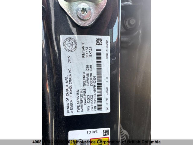 Honda CR-V 2023 2HKRS4H54PH102536 Image 5