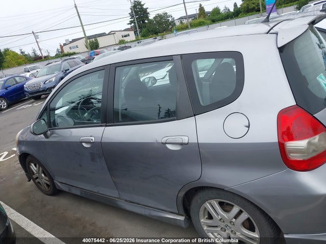40075442 :رقم المزاد ، JHMGD386X7S809340 vin ، 2007 Honda Fit Sport مزاد بيع