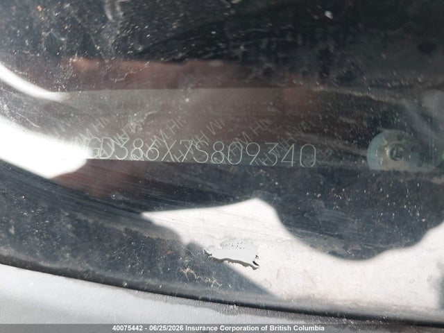40075442 :رقم المزاد ، JHMGD386X7S809340 vin ، 2007 Honda Fit Sport مزاد بيع