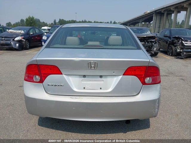 Aukcja sprzedaży 2006 Honda Civic, vin: 2HGFA16596H001945, numer aukcji: 40081107