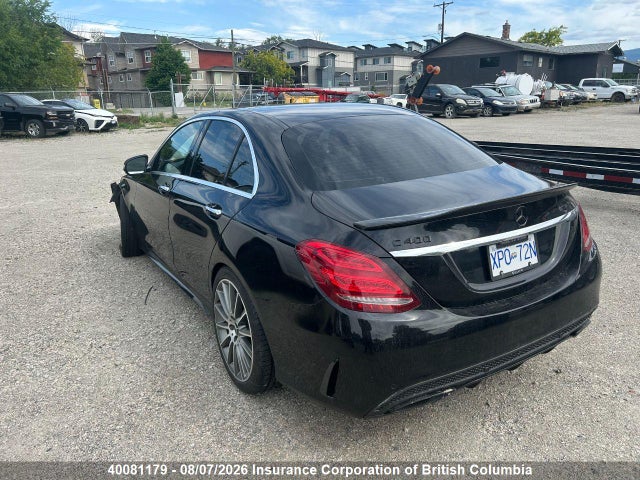 Aukcja sprzedaży 2015 Mercedes-benz C 400 4mati, vin: 55SWF6GB9FU044316, numer aukcji: 40081179