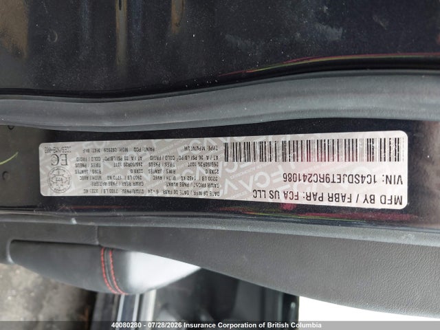 Dodge Durango Citadel 2024 1C4SDJET9RC241086 Image 9
