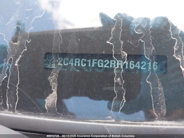 Продажа на аукционе авто 2024 Chrysler Pacifica Touring, vin: 2C4RC1FG2RR164216, номер лота: 40072728