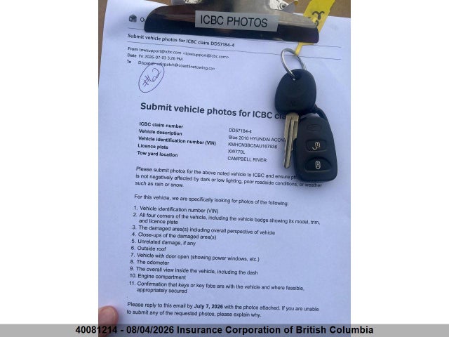 Продаж на аукціоні авто 2010 Hyundai Accent Se, vin: KMHCN3BC5AU167936, номер лоту: 40081214
