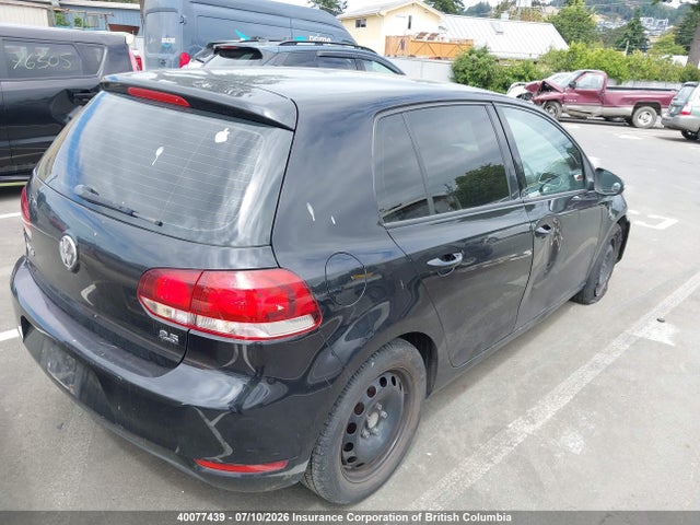 2012 Volkswagen Golf მანქანა იყიდება აუქციონზე, vin: WVWDA7AJ1CW079338, აუქციონის ნომერი: 40077439