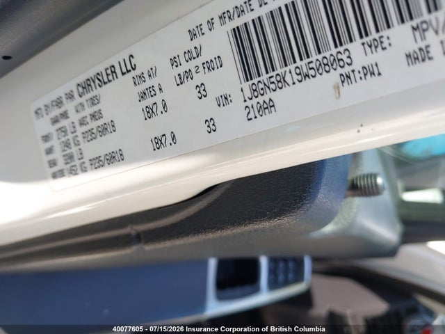 Продажа на аукционе авто 2009 Jeep Liberty Limited, vin: 1J8GN58K19W508063, номер лота: 40077605