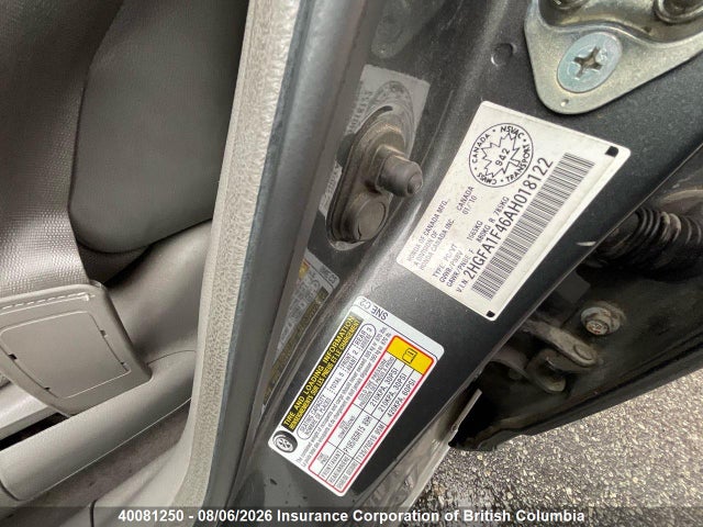 2010 Honda Civic მანქანა იყიდება აუქციონზე, vin: 2HGFA1F46AH018122, აუქციონის ნომერი: 40081250