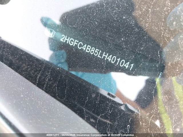Auction sale of the 2020 Honda Civic, vin: 2HGFC4B85LH401041, lot number: 40081271