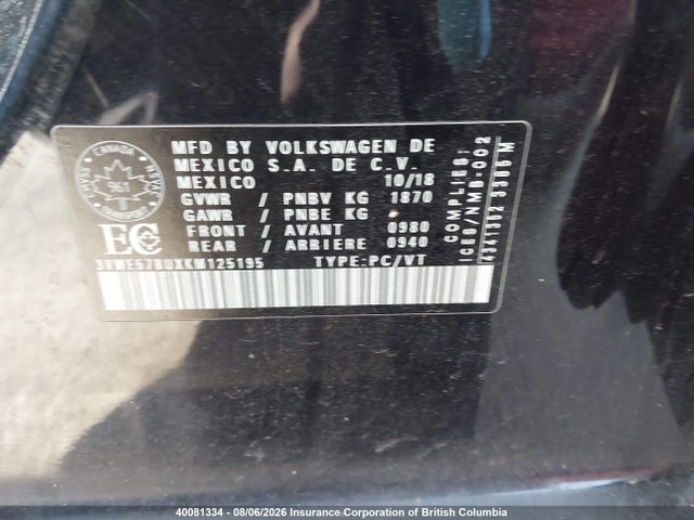 Volkswagen Jetta 2019 3VWE57BUXKM125195 Image 9