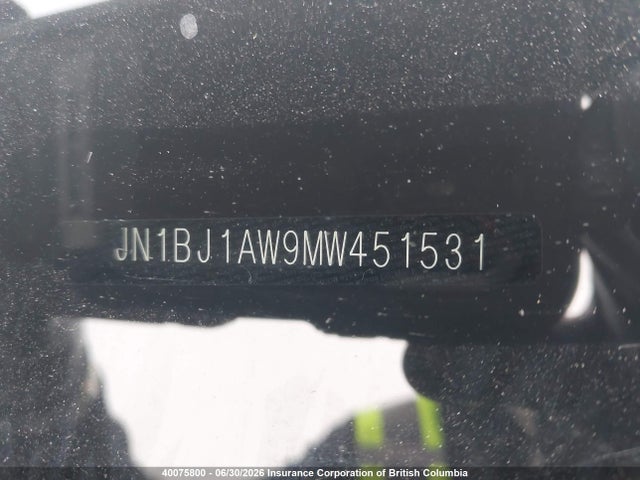 Продаж на аукціоні авто 2021 Nissan Rogue Sport S, vin: JN1BJ1AW9MW451531, номер лоту: 40075800
