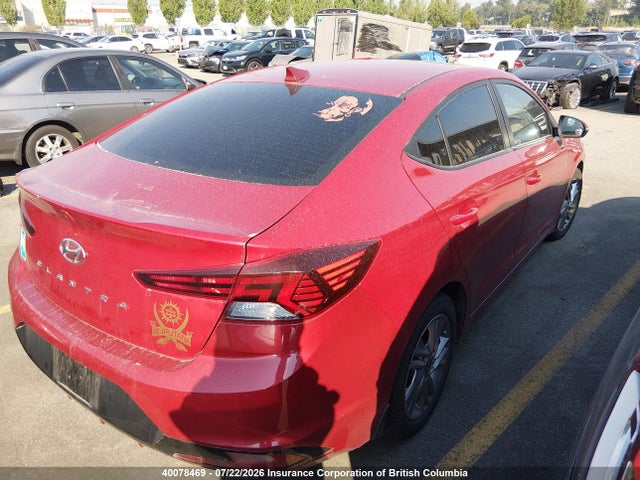 Auction sale of the 2019 Hyundai Elantra Sel/value/limited, vin: KMHD84LF9KU875781, lot number: 40078469