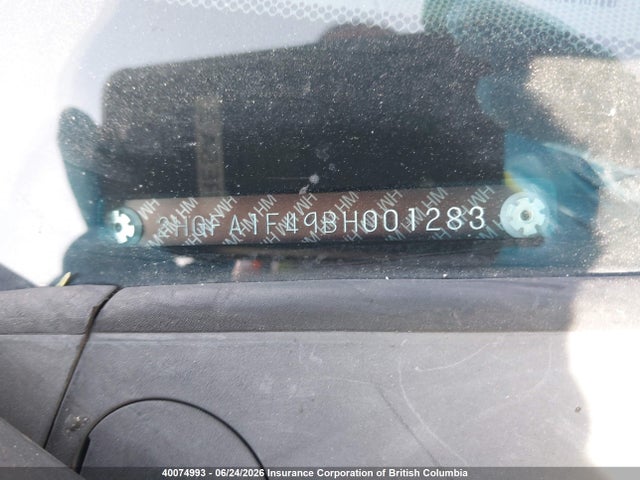 40074993 :رقم المزاد ، 2HGFA1F49BH001283 vin ، 2011 Honda Civic Dx-g مزاد بيع