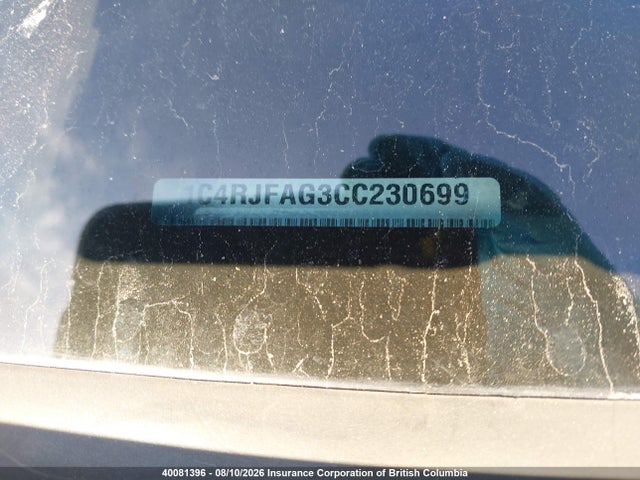Auction sale of the 2012 Jeep Grand Cherokee Laredo, vin: 1C4RJFAG3CC230699, lot number: 40081396