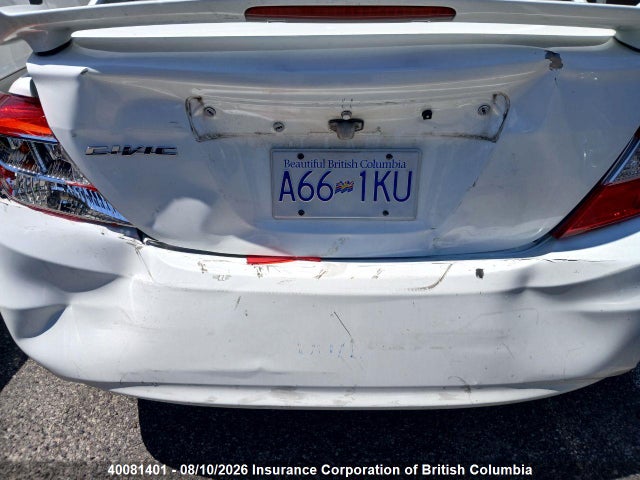 40081401 :رقم المزاد ، 2HGFB2F94CH002051 vin ، 2012 Honda Civic مزاد بيع