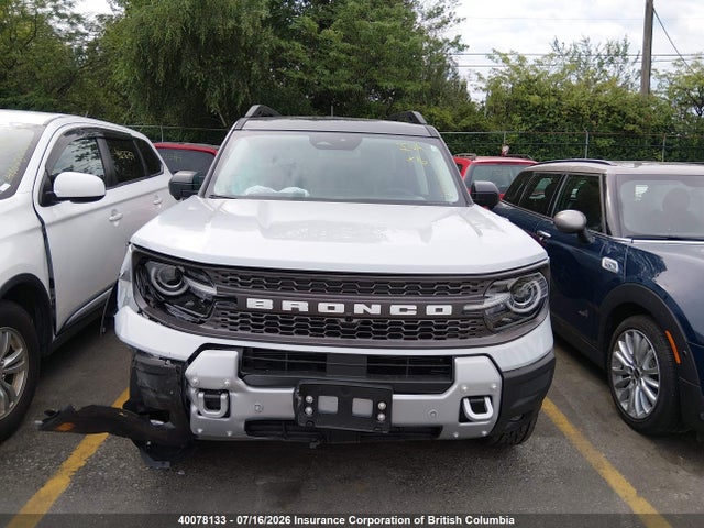 Aukcja sprzedaży 2026 Ford Bronco Sport Badlands, vin: 3FMCR9DA7TRE04861, numer aukcji: 40078133