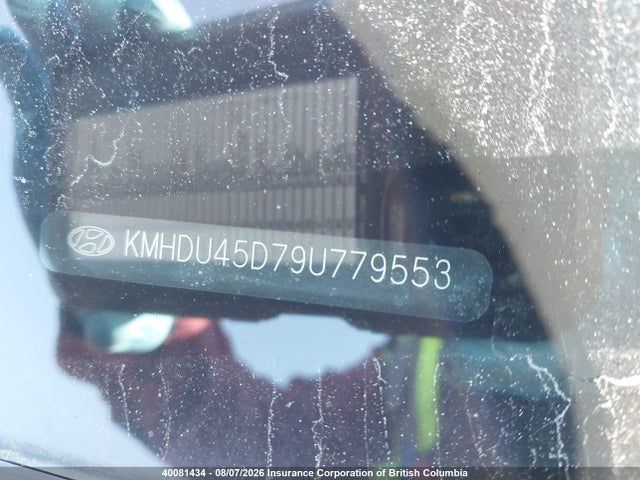 Продажа на аукционе авто 2009 Hyundai Elantra Gls/se, vin: KMHDU45D79U779553, номер лота: 40081434