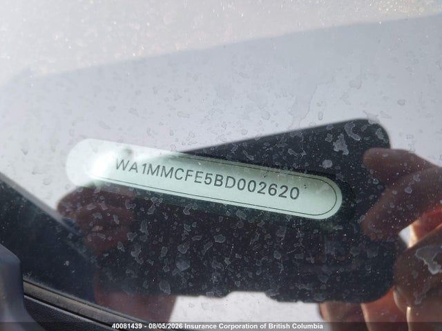 40081439 :رقم المزاد ، WA1MMCFE5BD002620 vin ، 2011 Audi Q7 مزاد بيع