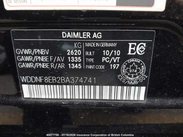 Aukcja sprzedaży 2011 Mercedes-benz S 450 4matic, vin: WDDNF8EB2BA374741, numer aukcji: 40077758