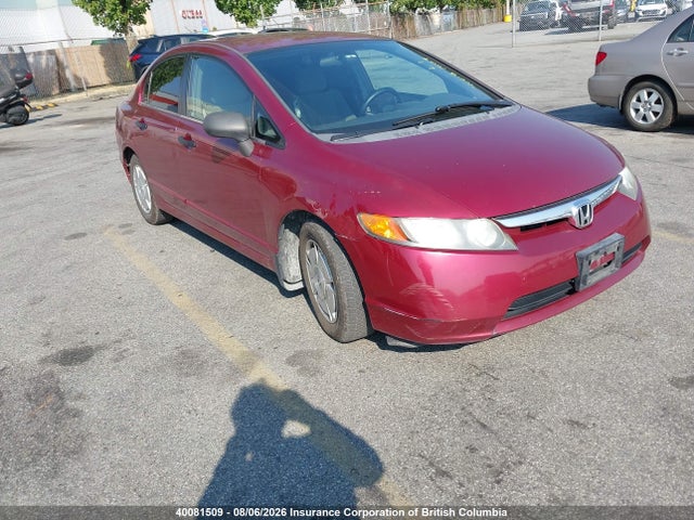 2006 Honda Civic მანქანა იყიდება აუქციონზე, vin: 2HGFA16376H031184, აუქციონის ნომერი: 40081509