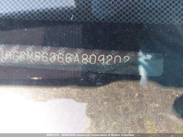 2006 Honda Accord Se მანქანა იყიდება აუქციონზე, vin: 1HGCM56366A809202, აუქციონის ნომერი: 40081519