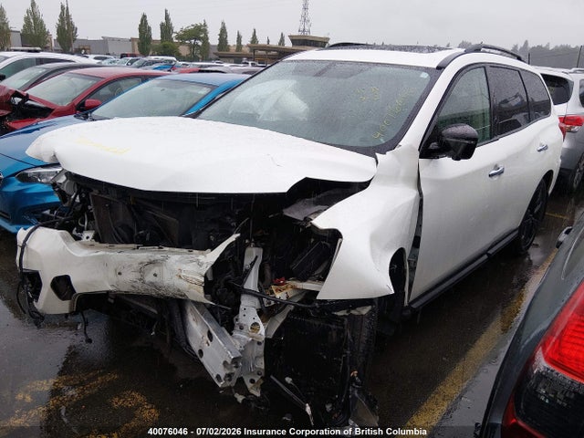 2018 Nissan Pathfinder S/sv/sl/platinum მანქანა იყიდება აუქციონზე, vin: 5N1DR2MM5JC627563, აუქციონის ნომერი: 40076046