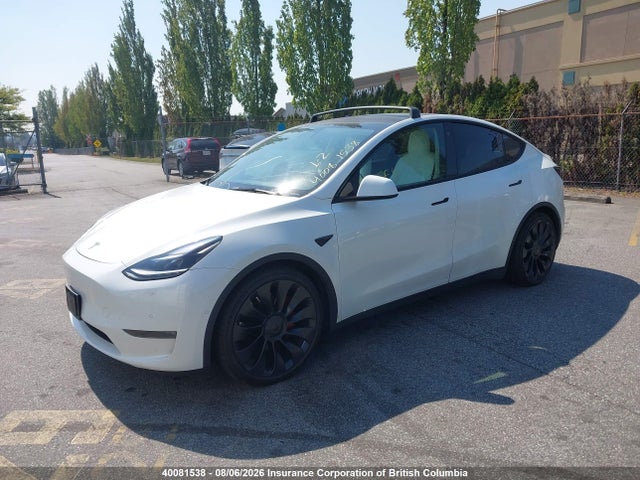 40081538 :رقم المزاد ، 7SAYGDEF0NF373604 vin ، 2022 Tesla Model Y مزاد بيع