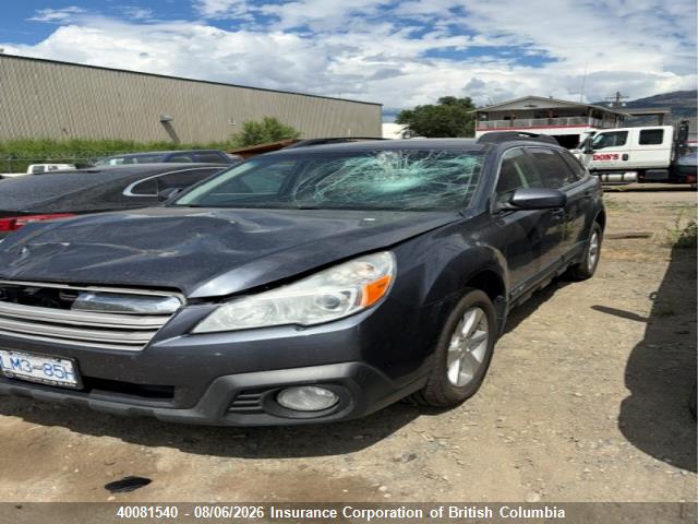 40081540 :رقم المزاد ، 4S4BRGNC5E3279506 vin ، 2014 Subaru Outback 2.5i Limited مزاد بيع