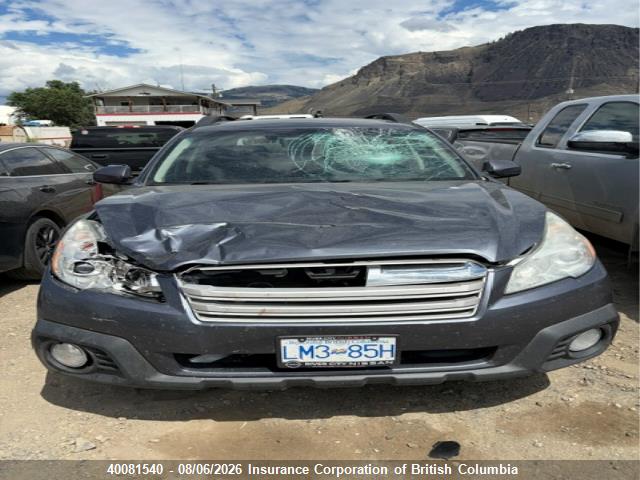 40081540 :رقم المزاد ، 4S4BRGNC5E3279506 vin ، 2014 Subaru Outback 2.5i Limited مزاد بيع
